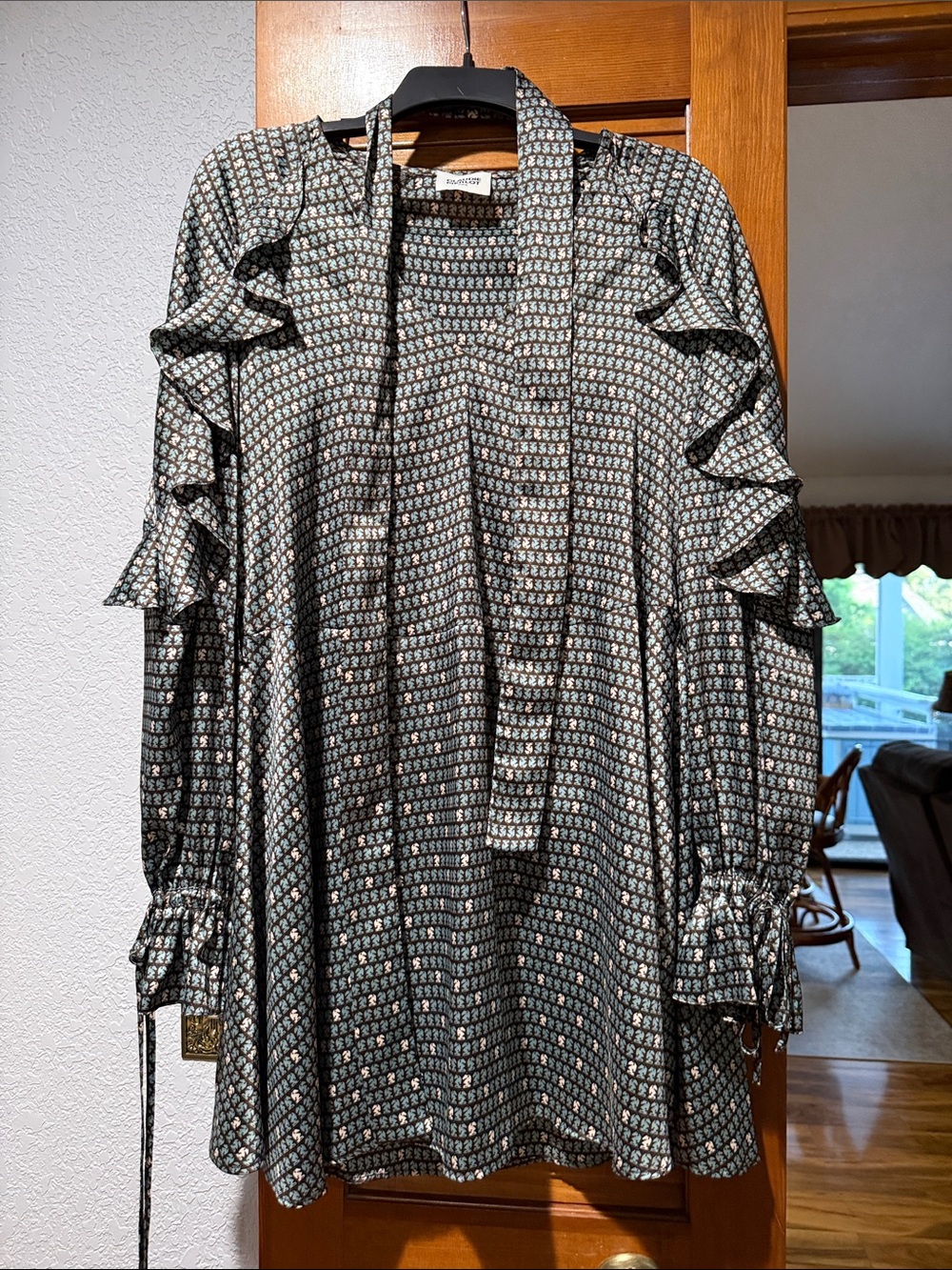 Claudie Pierrot  ruffled print Dress